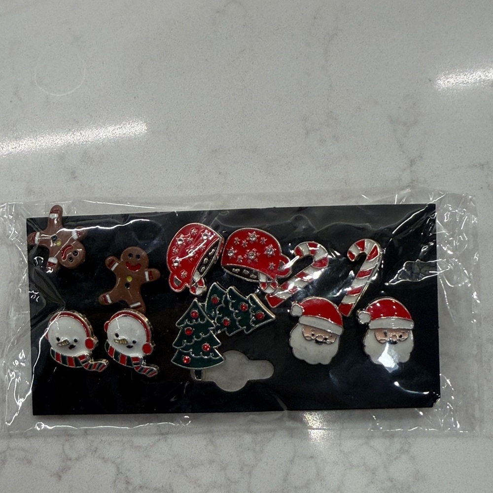 Festive Christmas Earrings Set